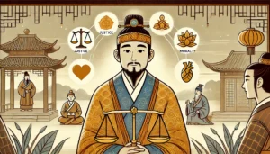  the legacy of King Wen of Zhou, emphasizing his wisdom, compassion, and influence on just leadership.