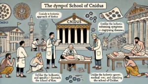 the School of Cnidus, with its focus on categorizing diseases and detailed diagnosis.