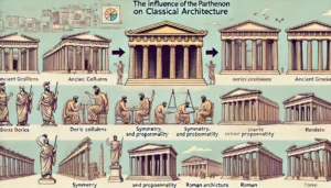 the influence of the Parthenon on classical architecture, highlighting its impact on both Greek and Roman designs.